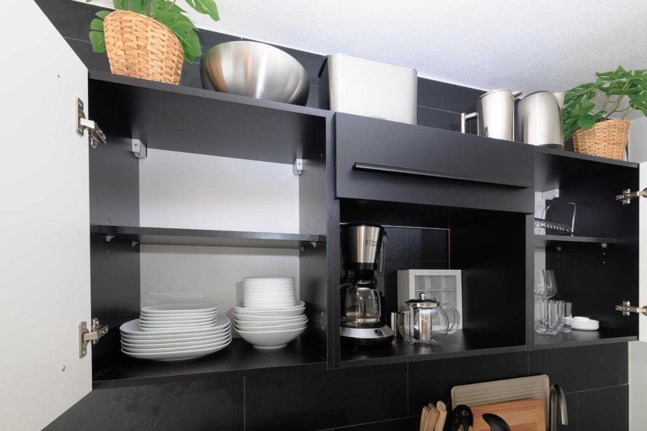 Global Living - Design Apartment I Rathausplatz I Beamer I Ac I Kitchen I اوغسبورغ المظهر الخارجي الصورة